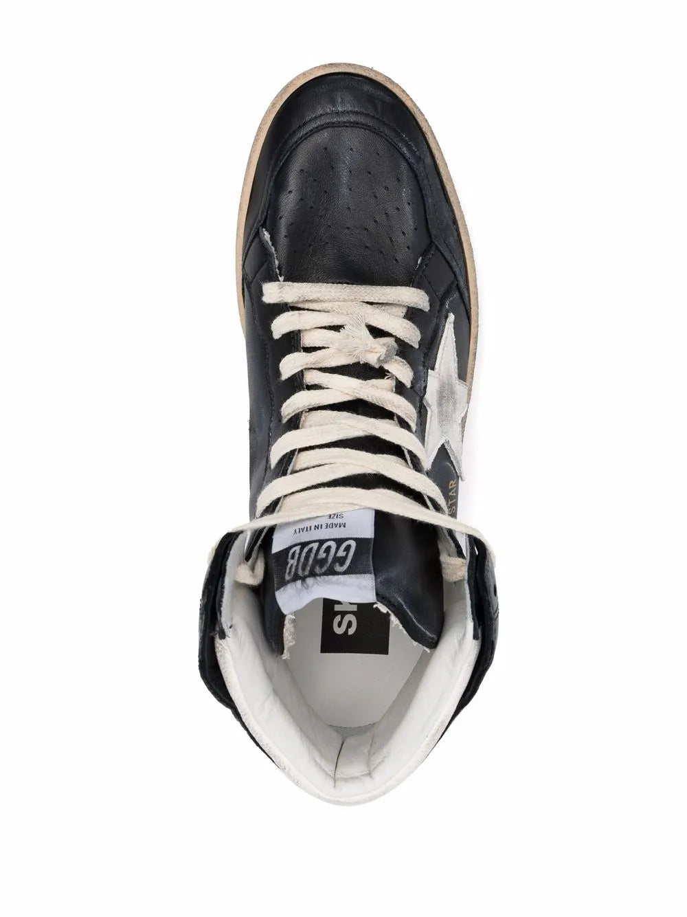 Golden Goose Logo-Print High-Top Suede