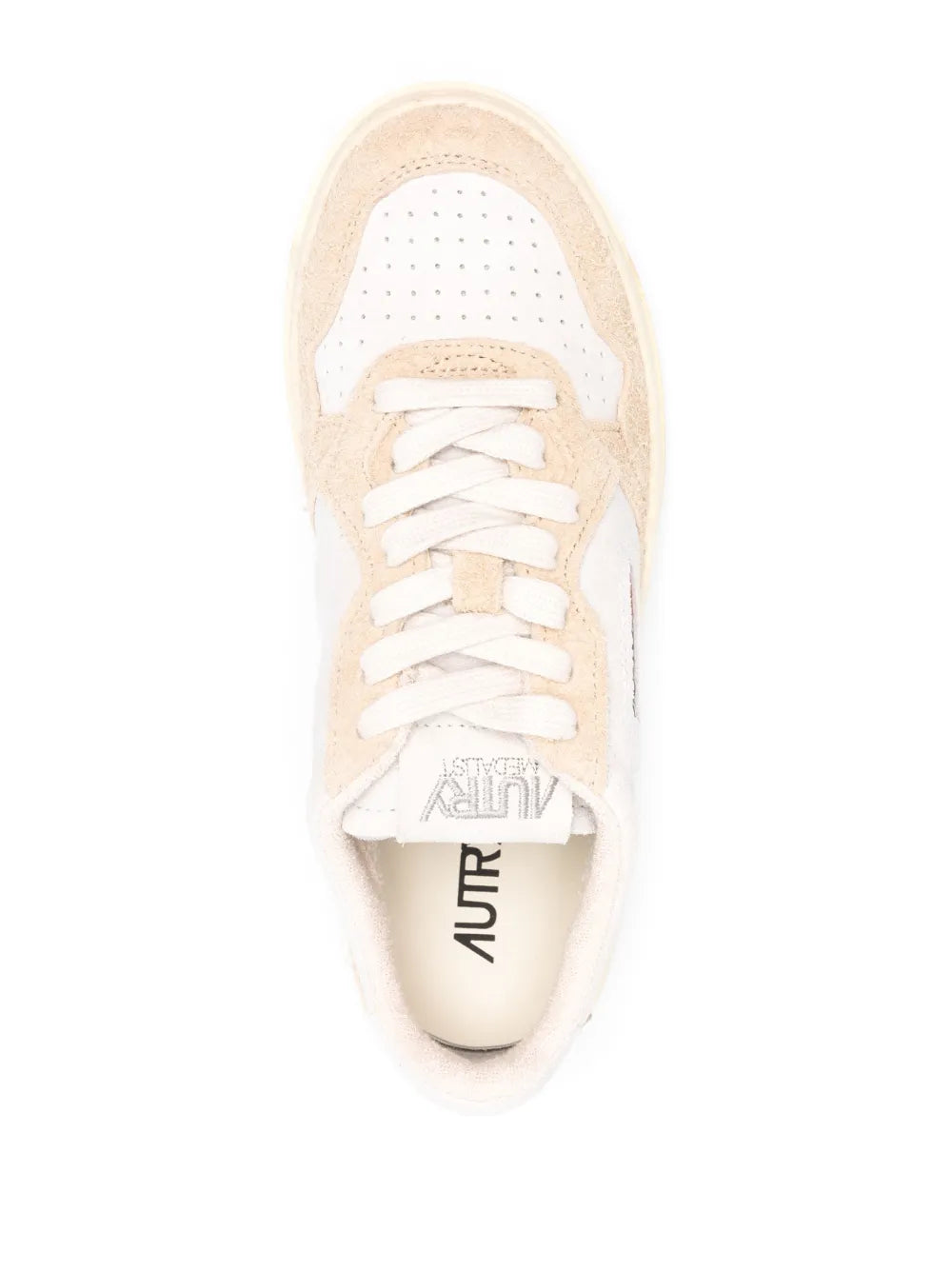 Autry Logo-Patch Panelled Leather