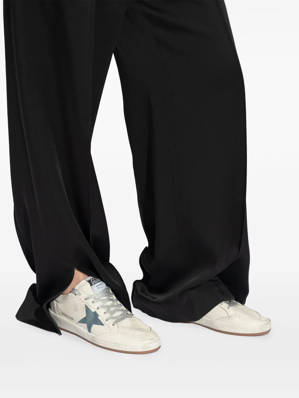 Golden Goose Ball Star Distressed Leather