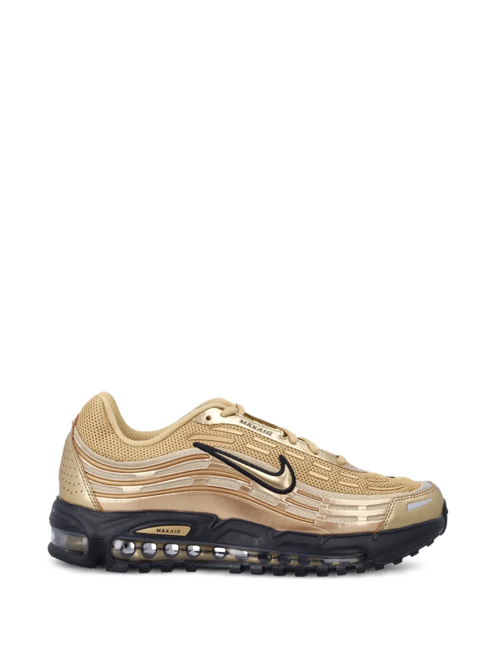 Nike Air Max TL 2.5 logo-detail running sneaker, beige upper with black outsole