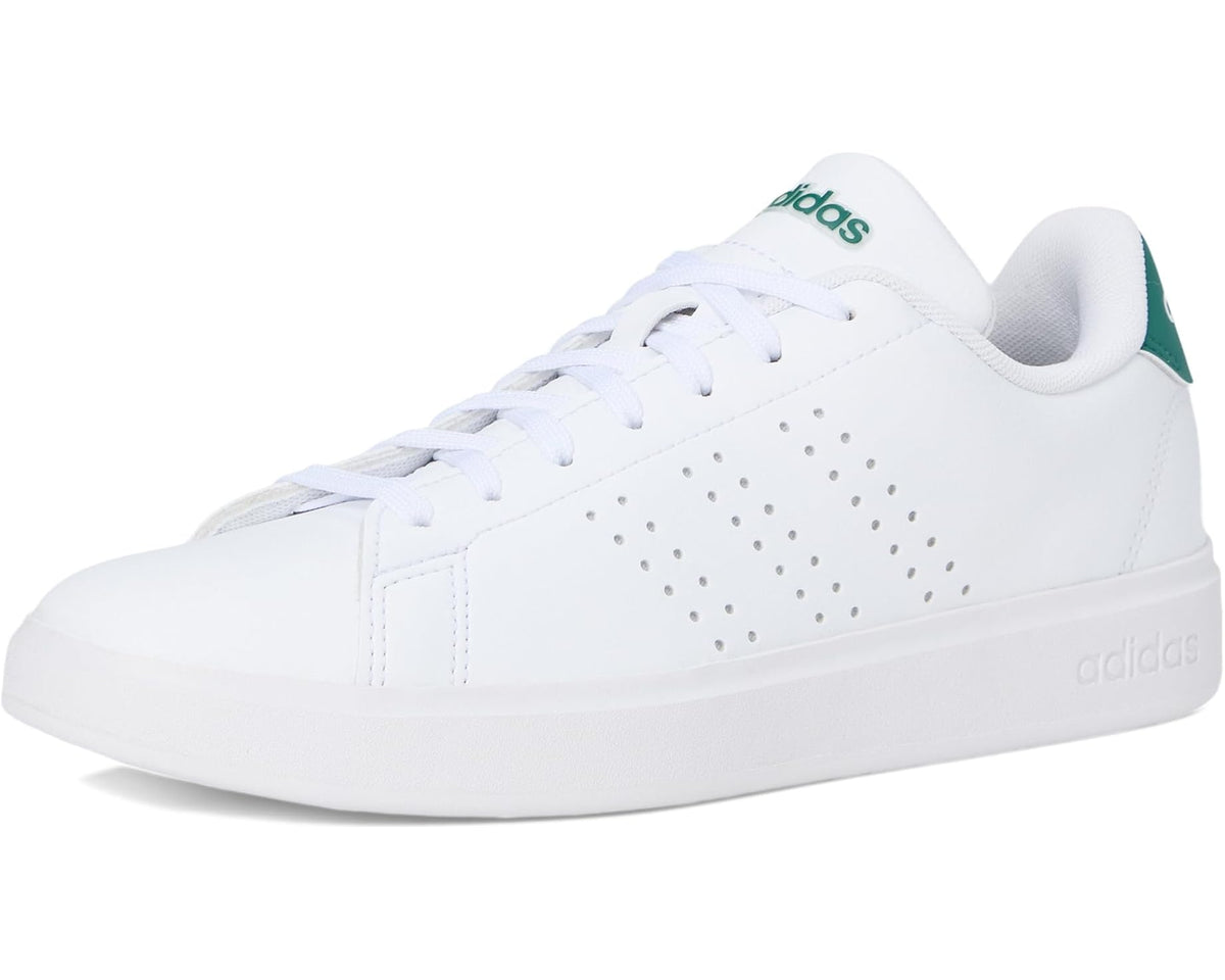Men's adidas Advantage 2.0 White/Black/Collegiate Green