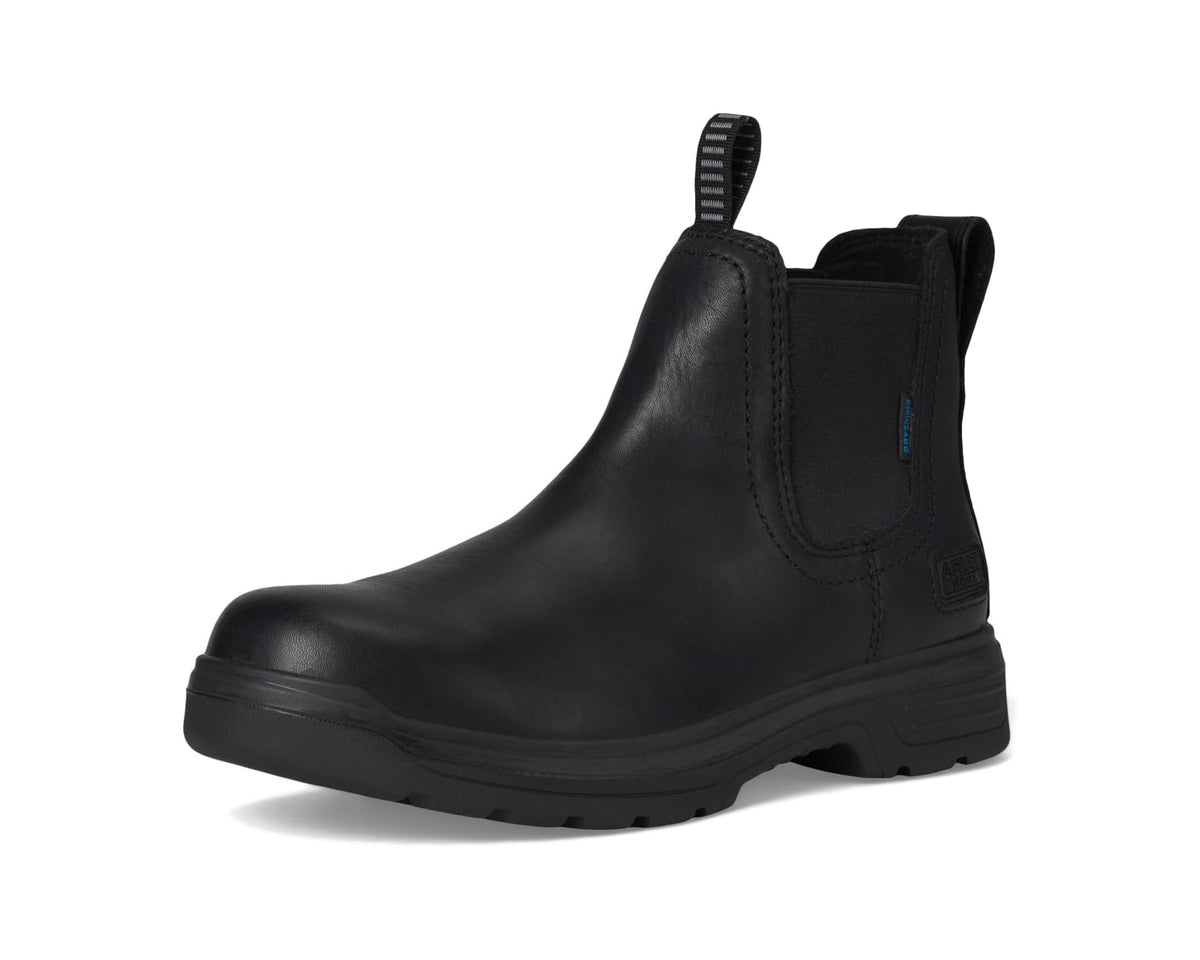 Men's Ariat Turbo Chelsea Waterproof Work Boots All Black
