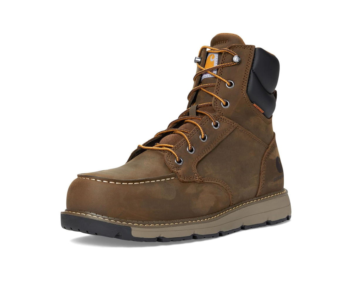 Men's Carhartt Millbrook 6 Waterproof Nano Toe Wedge Boots Mossy Brown