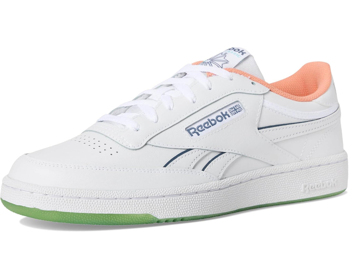 Unisex Reebok Lifestyle Club C Revenge White/Aiaqua/Sunkissed Orange
