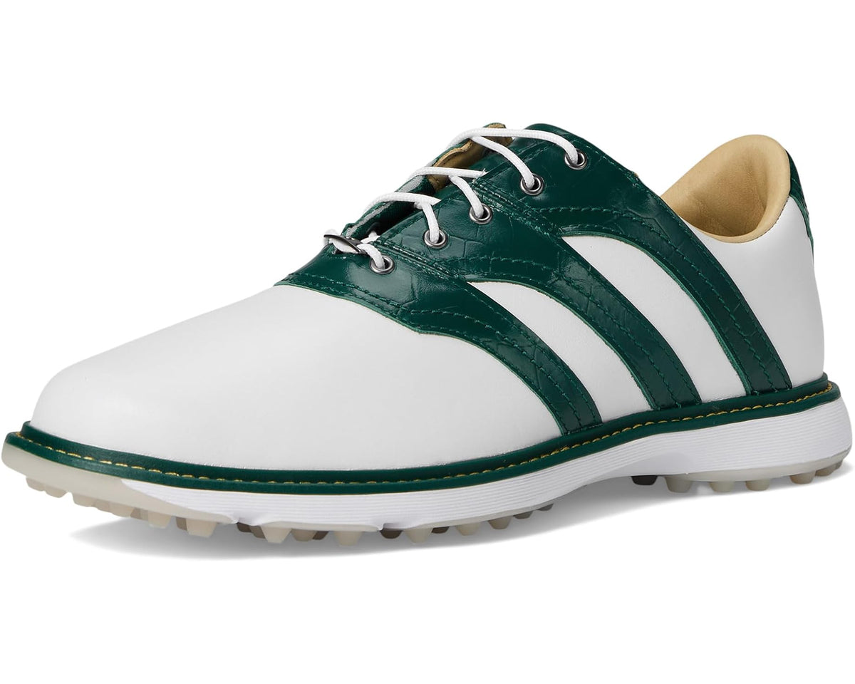 Men's adidas Golf MC Z-Traxion Spikeless Golf Shoes Footwear White/Collegiate Green/Yellow