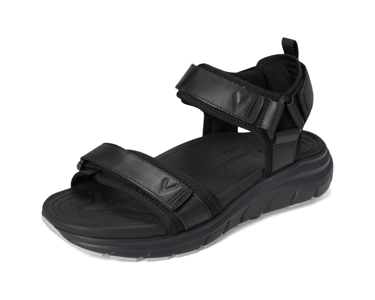 Men's VIONIC Walk Max Wanderer Walking Sandals Black Nappa