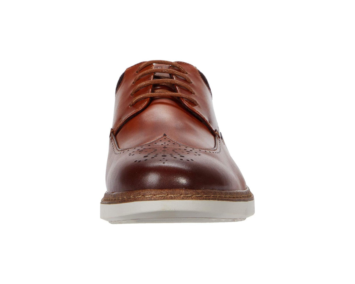 Men's Stacy Adams Synergy Wing Tip Oxford Cognac