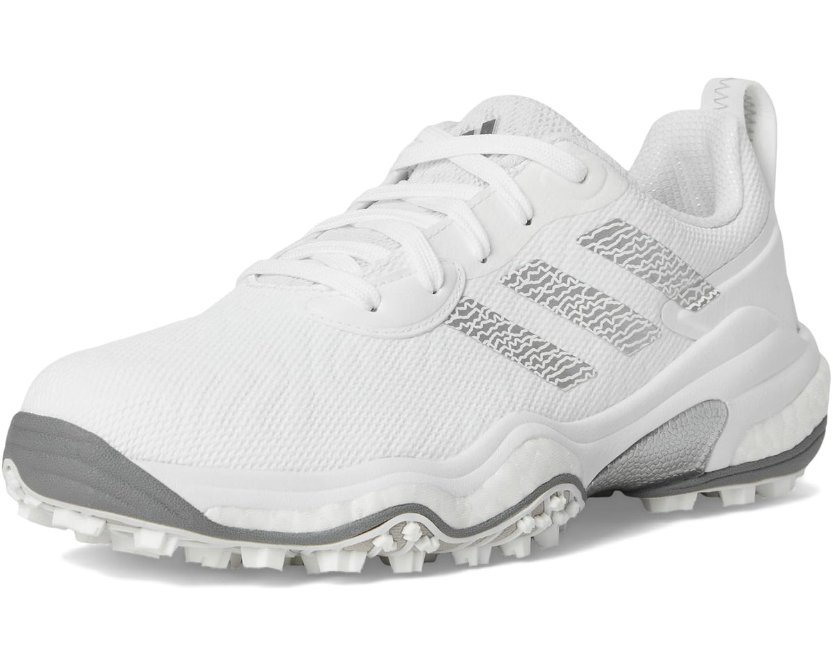 Men's adidas Golf Codechaos 25 Golf Shoes Footwear White/Silver Metallic/Grey Two
