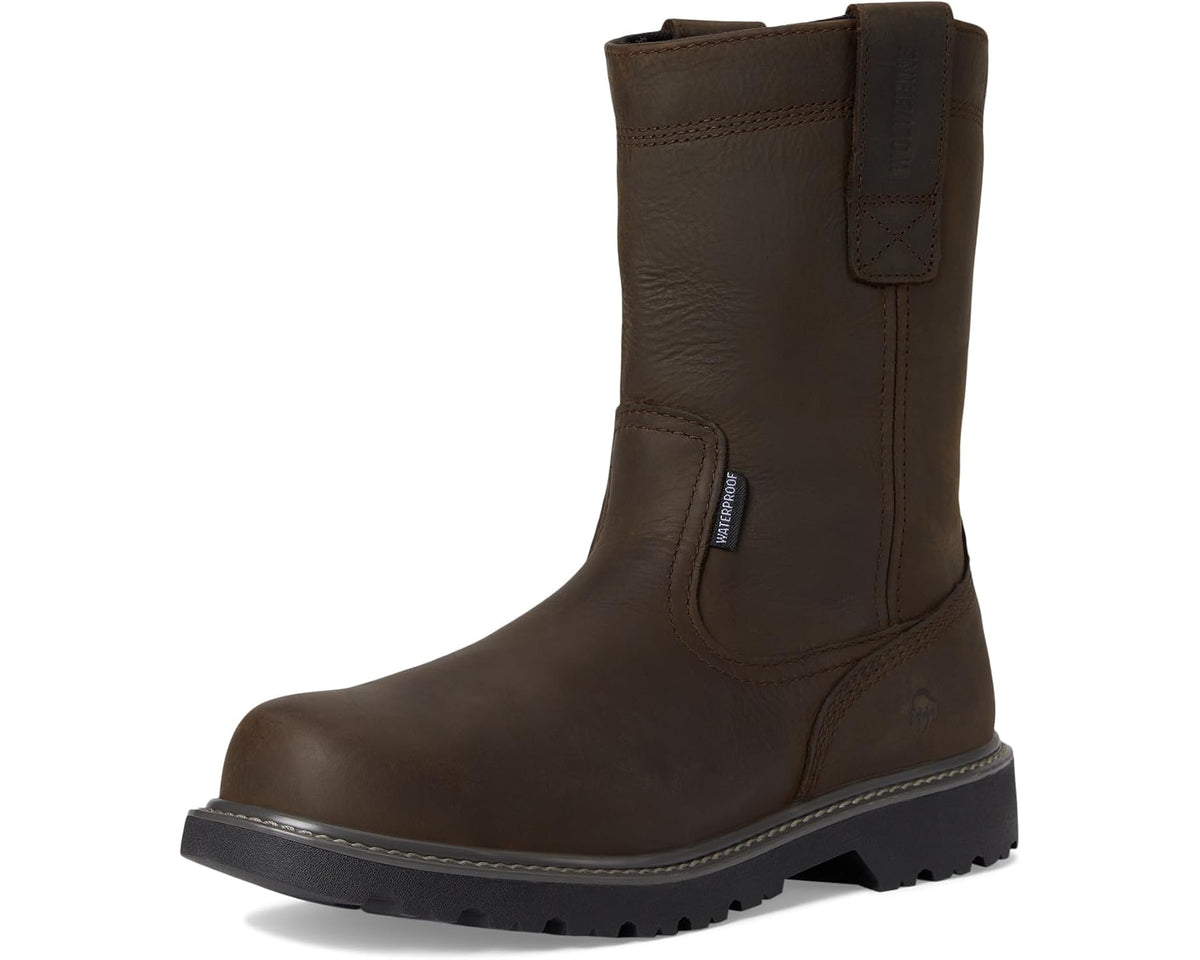 Men's Wolverine Floorhand Welly 10 Steel Toe Dark Brown
