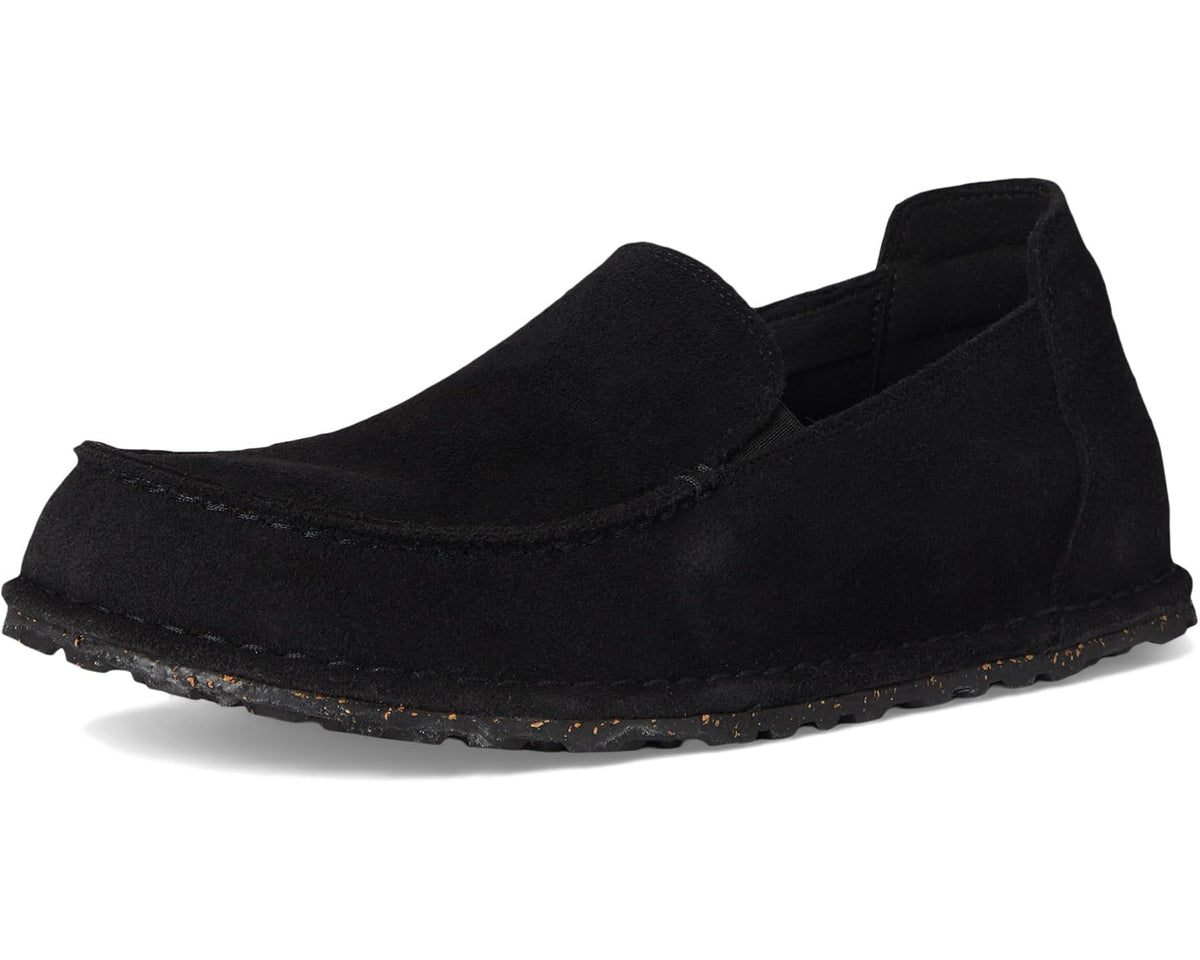 Men's Birkenstock Utti Deep Blue - Suede Black