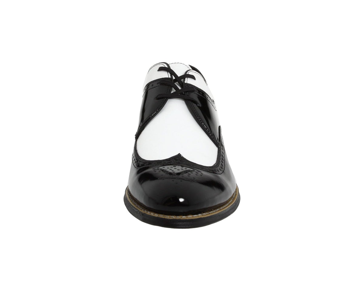 Men's Stacy Adams Dayton - Wingtip Black w/ White