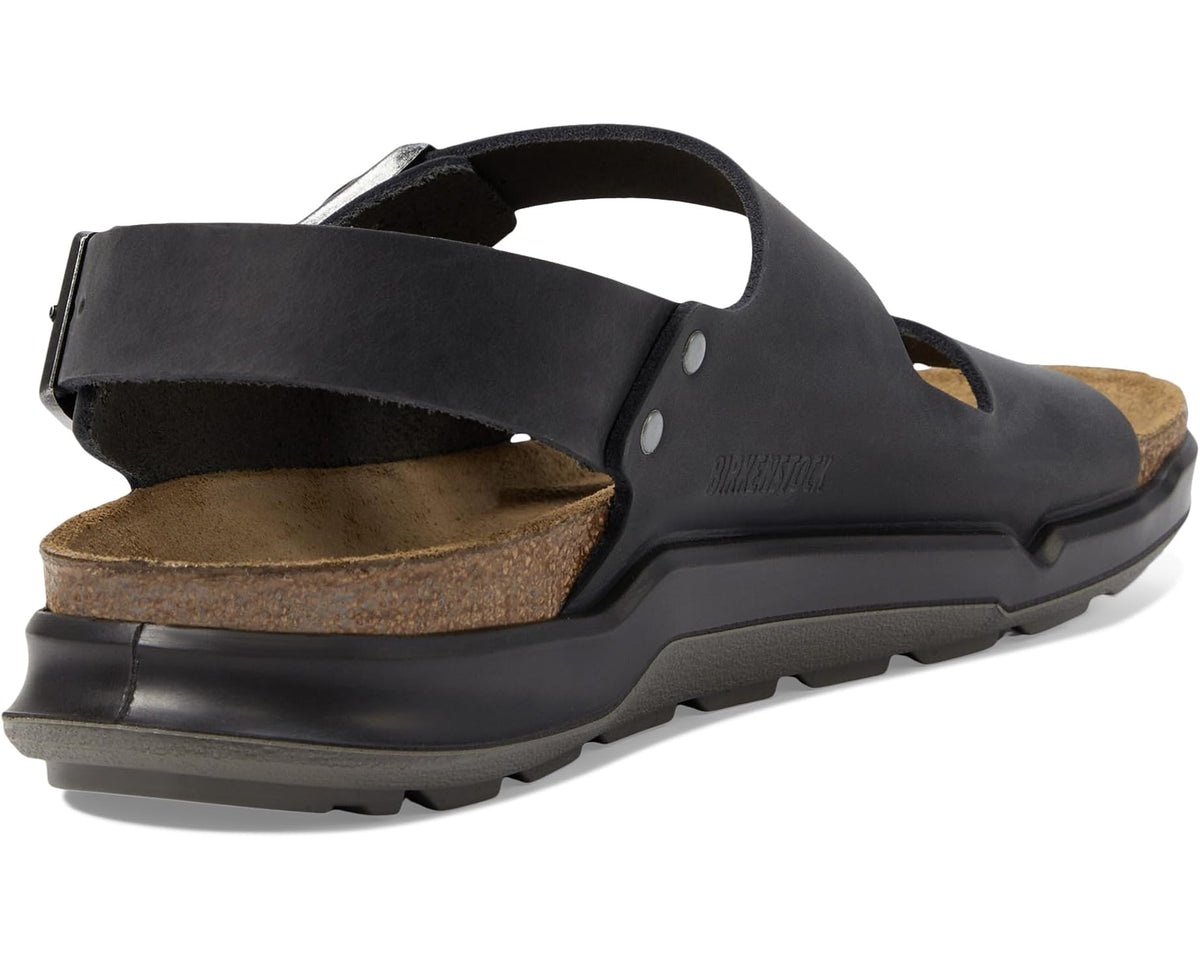 Men's Birkenstock Milano Rugged Black Oiled Leather