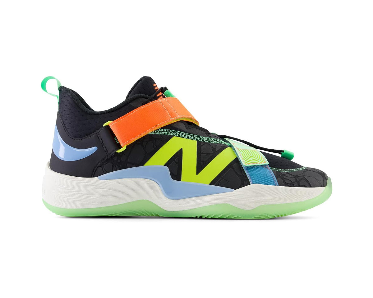 Unisex New Balance FuelCell Lindor v2 Off-Field Baseball Cleats Black/Neon Dragonfly