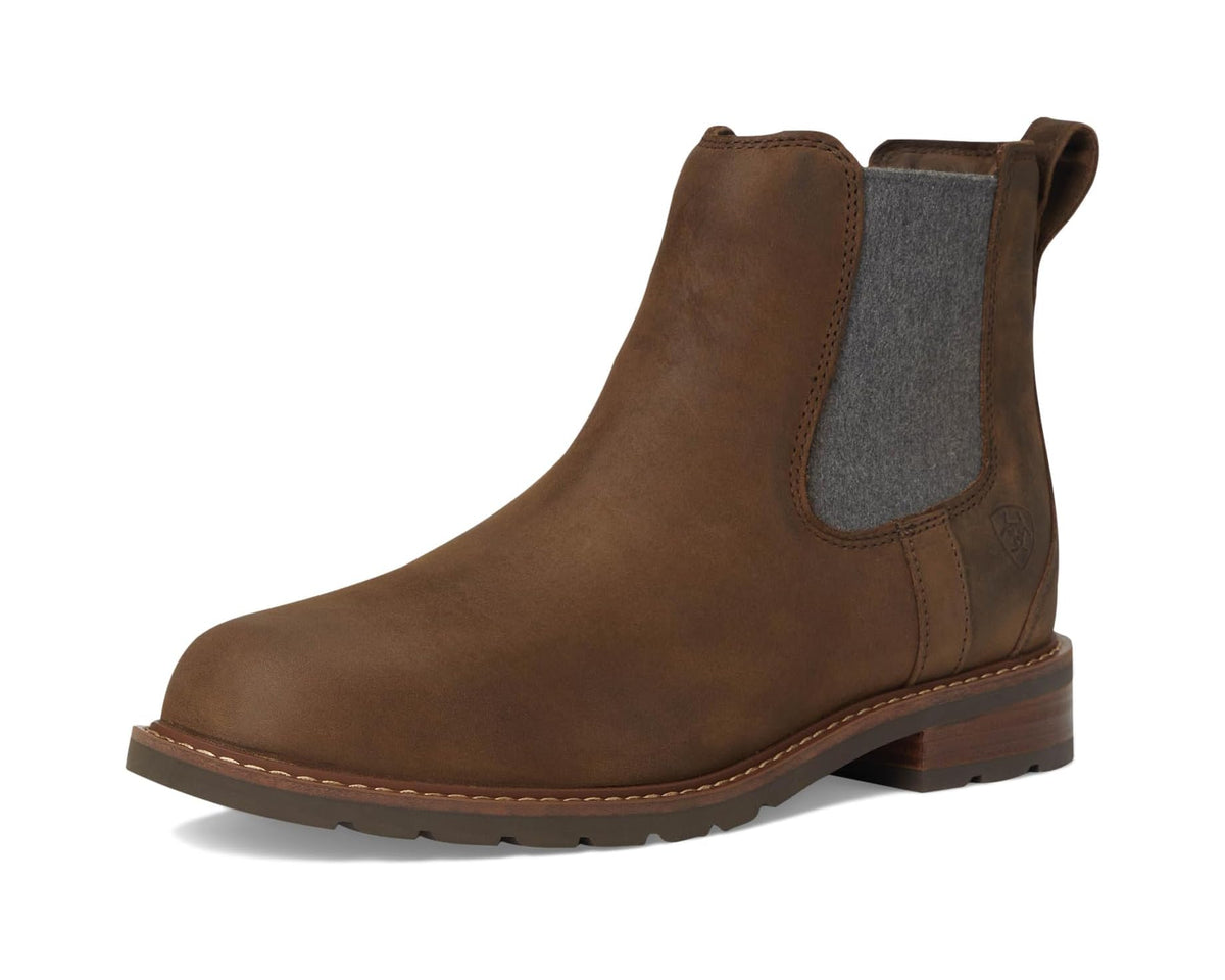 Men's Ariat Wexford Waterproof Chelsea Boot Palm Brown