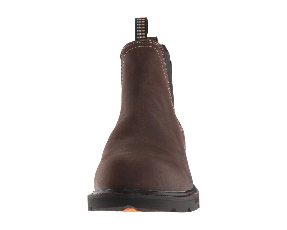 Men's Ariat Groundbreaker Chelsea H2O Steel Toe Dark Brown