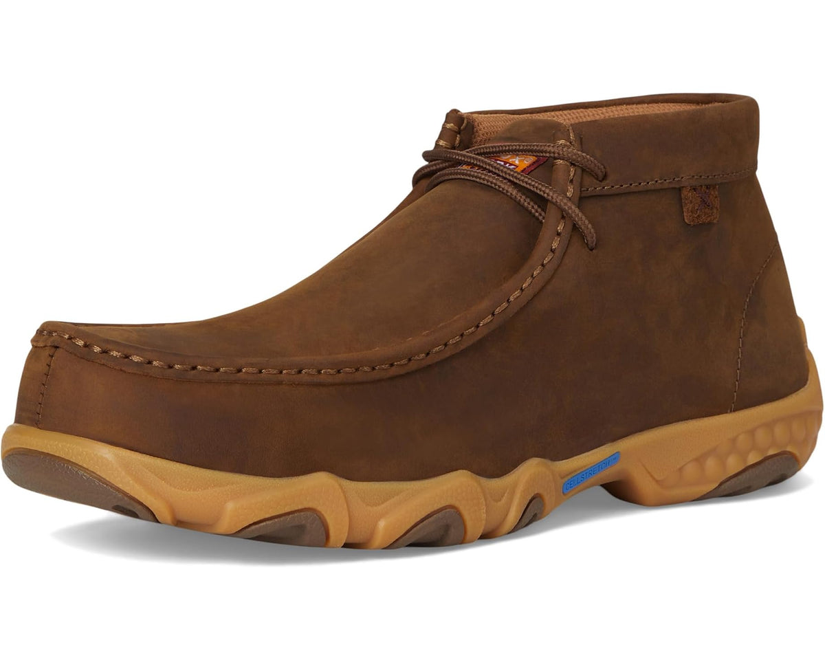 Men's Twisted X Work Work Chukka Driving Moc Distressed Saddle
