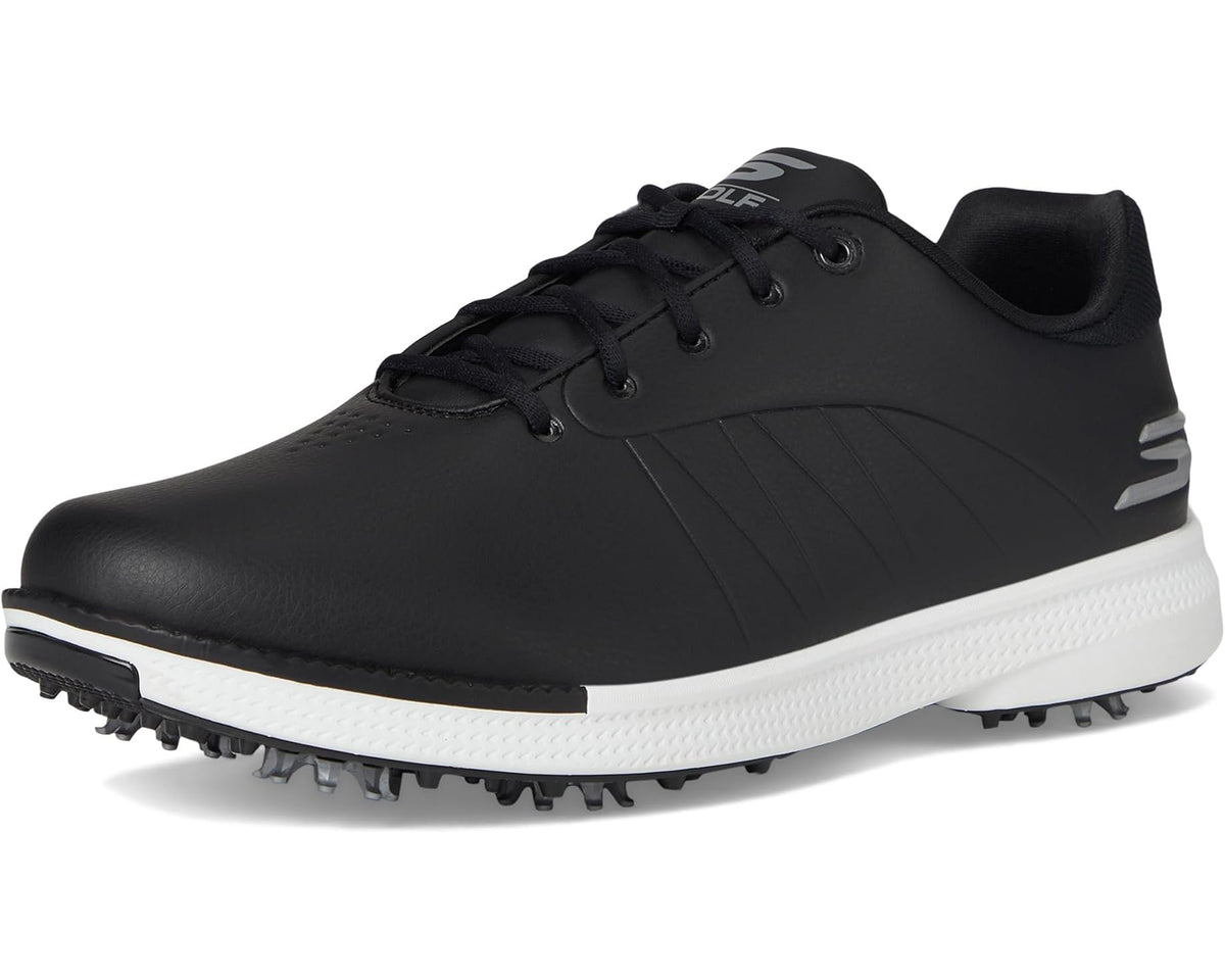 Men's Skechers GO GOLF Tempo Spiked Golf Shoe Black/White