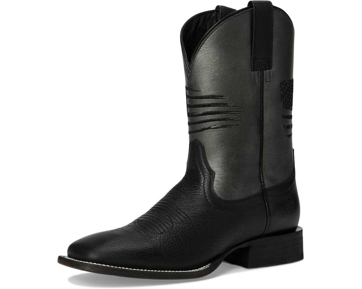 Men's Ariat Circuit Patriot Cowboy Boots Black Night