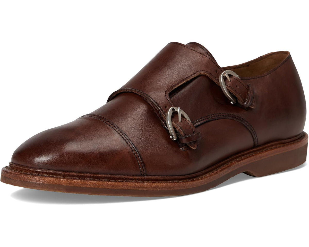 Men's Allen Edmonds Kingstonvers Monk Strap Shoes Chili