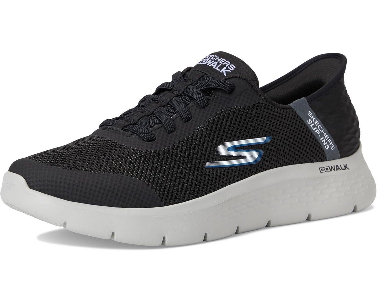 Men's SKECHERS Performance Go Walk Flex - Hands Up Hands Free Slip-Ins Black/Grey