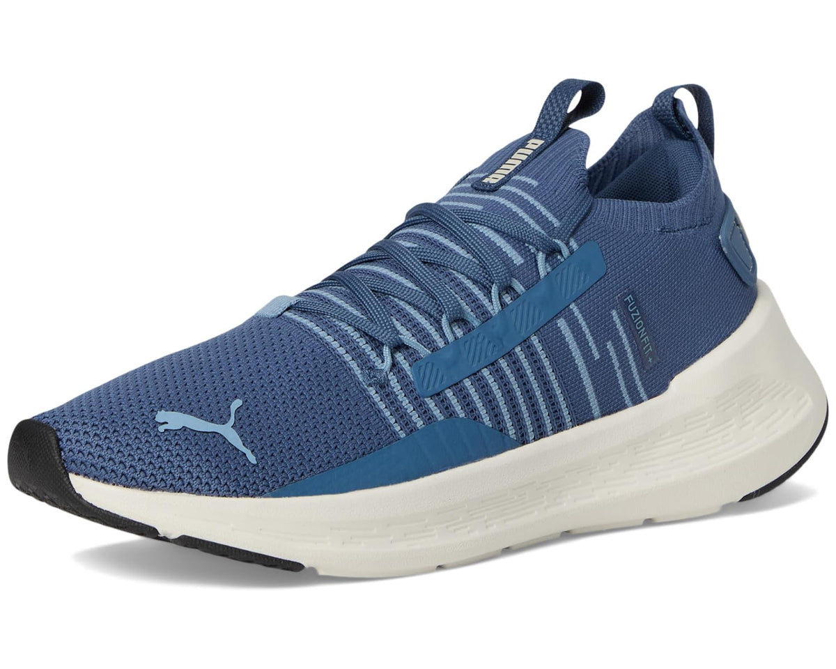Men's PUMA Softride Symmetry Fuzion Running Shoes Dark Indigo/Cool Blue/Alpine Snow