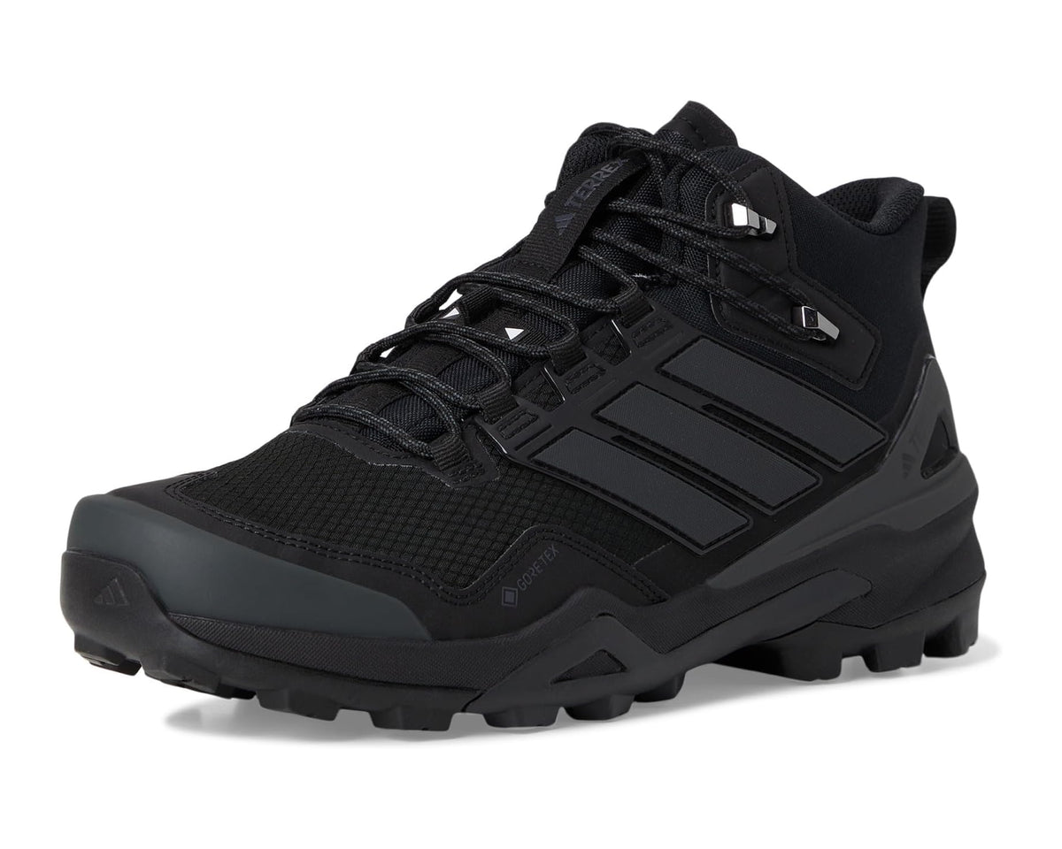 Men's adidas Outdoor Terrex Skychaser GORE-TEX® Mid Top Hiking Shoes Black/Black/Carbon