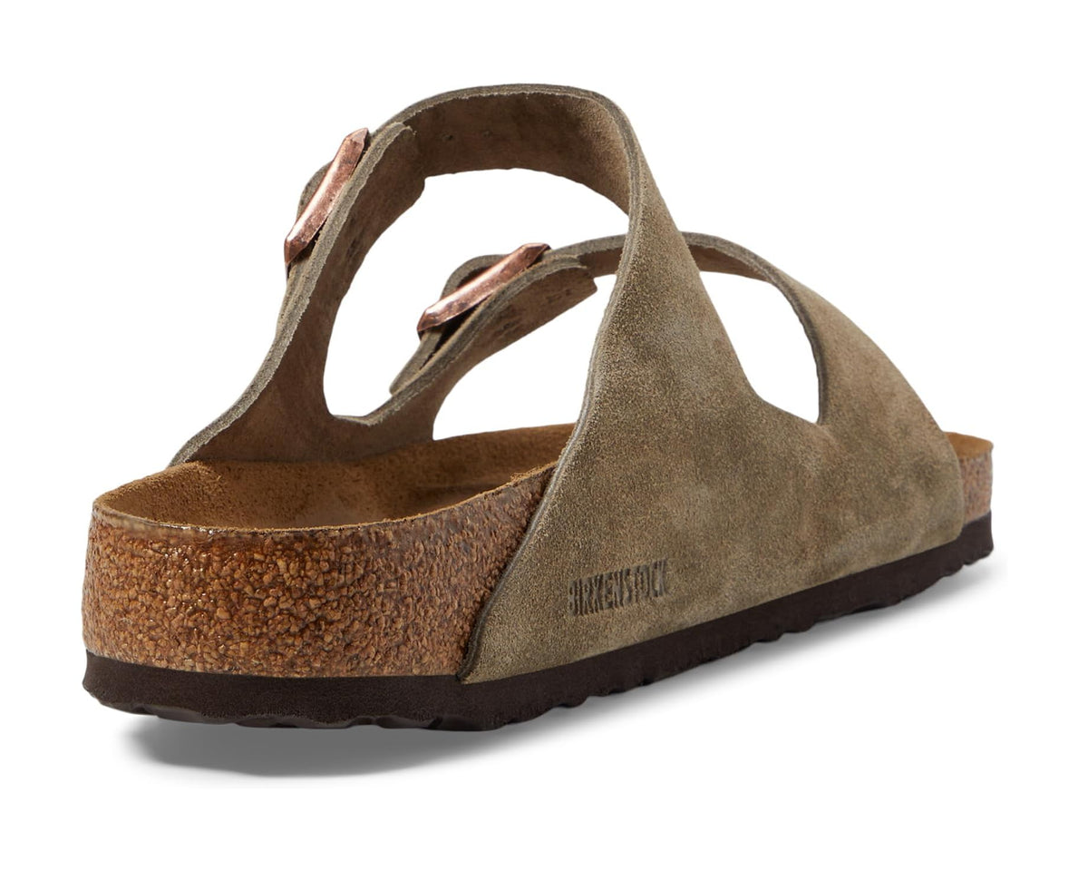 Unisex Birkenstock Arizona Soft Footbed - Suede (Unisex) Taupe Suede