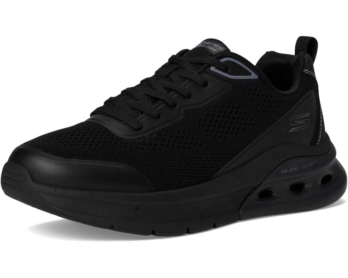 Men's BOBS from SKECHERS Bobs Glide Step Arc Waves 2.0 - Class Rank Black/Black