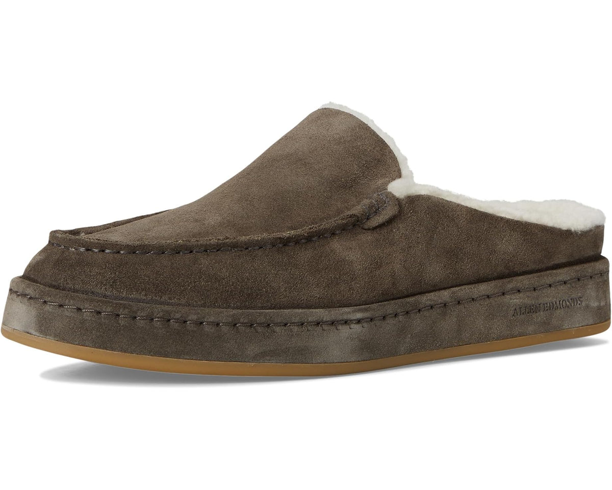 Men's Allen Edmonds Bowen Slip-On Shoes Dark Grey Suede