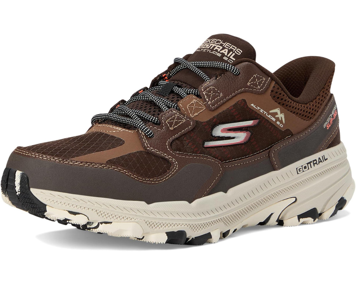 Men's SKECHERS Skechers Hands Free Slip-ins: Go Run Trail Altitude 2.0 Brown/Orange