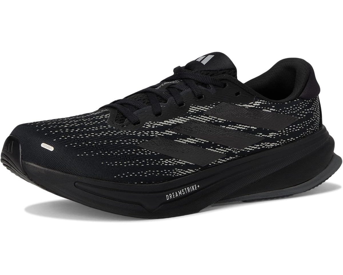 Men's adidas Supernova Rise 2 Running Shoes Black/Black/Silver Metallic