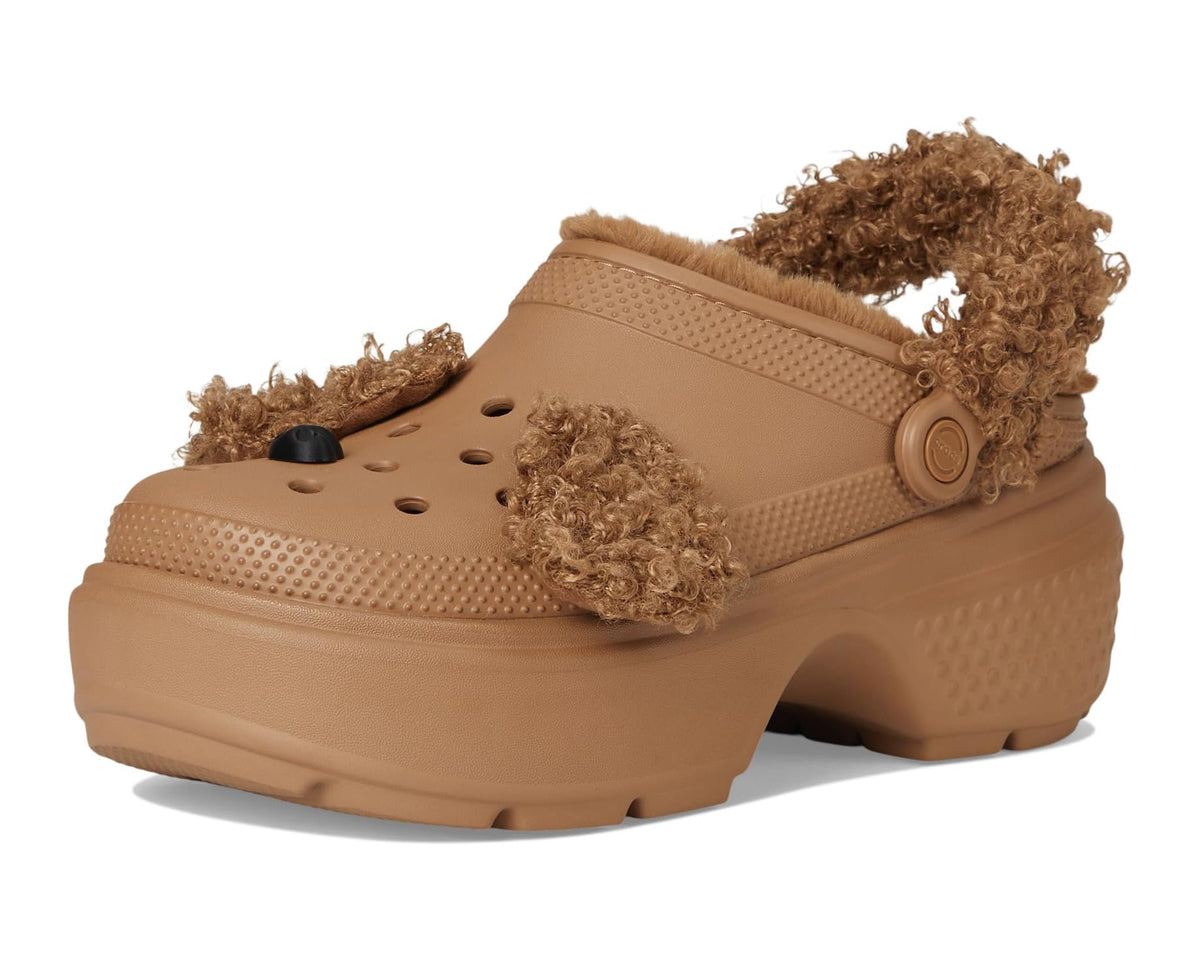 Unisex Crocs Stomp Lined Clogs Sepia Bear