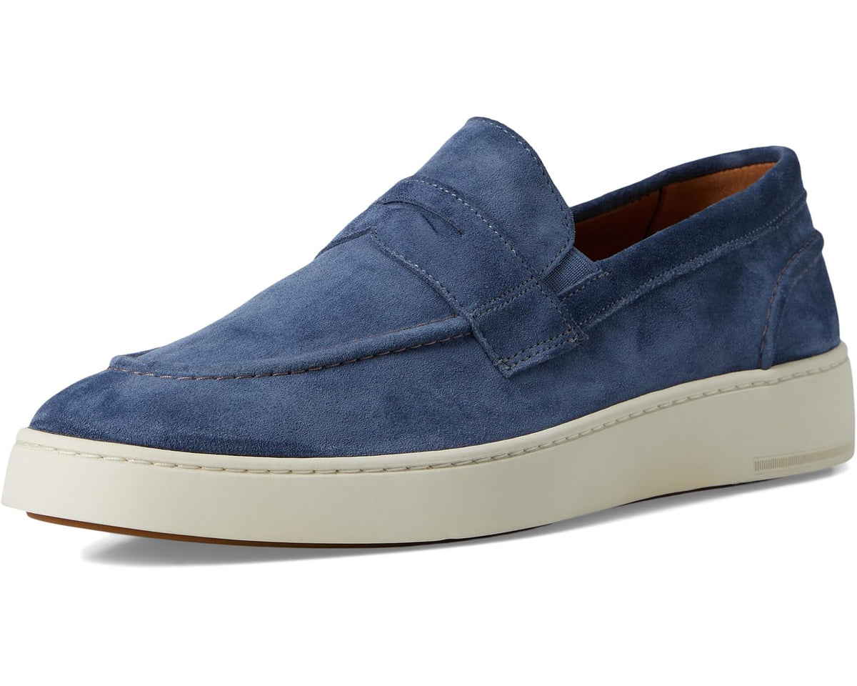 Men's Allen Edmonds Randsnkr 2.0 Slip-On Shoes Denim Suede/Gum Sole