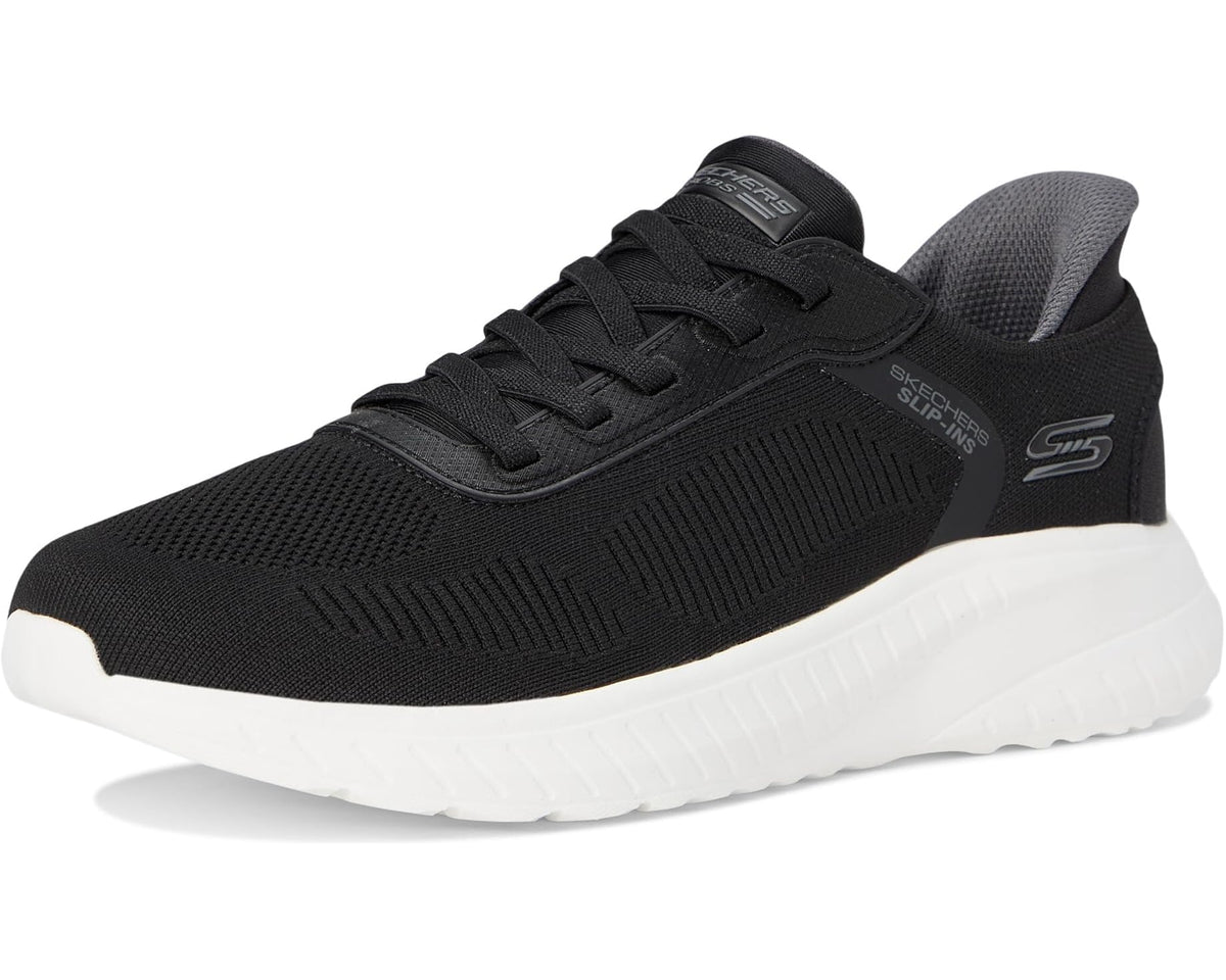 Men's BOBS from SKECHERS Hands Free Slip-Ins Squad Chaos - Solid Step Black/White
