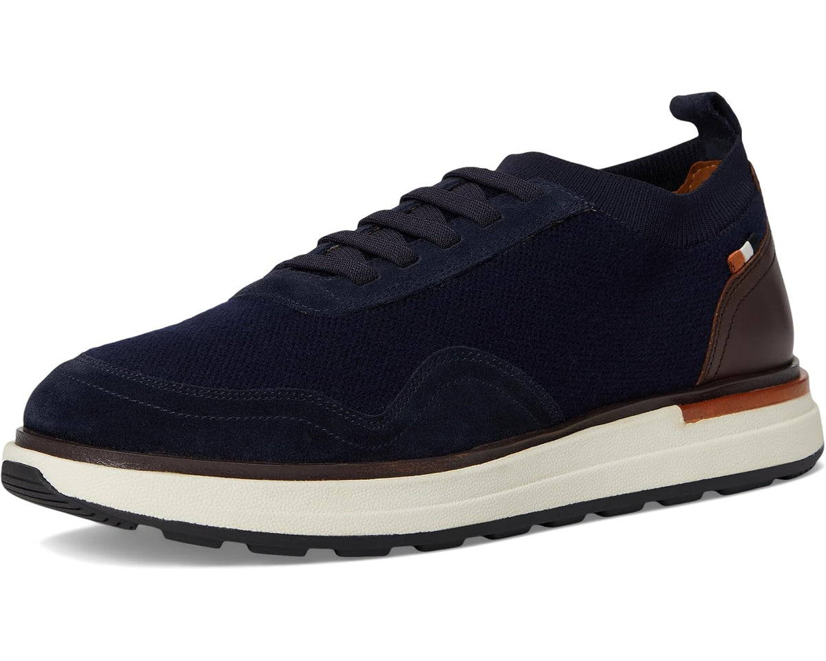 Men's Allen Edmonds Easton Slip-on Shoes Navy Knit Wool & Leather