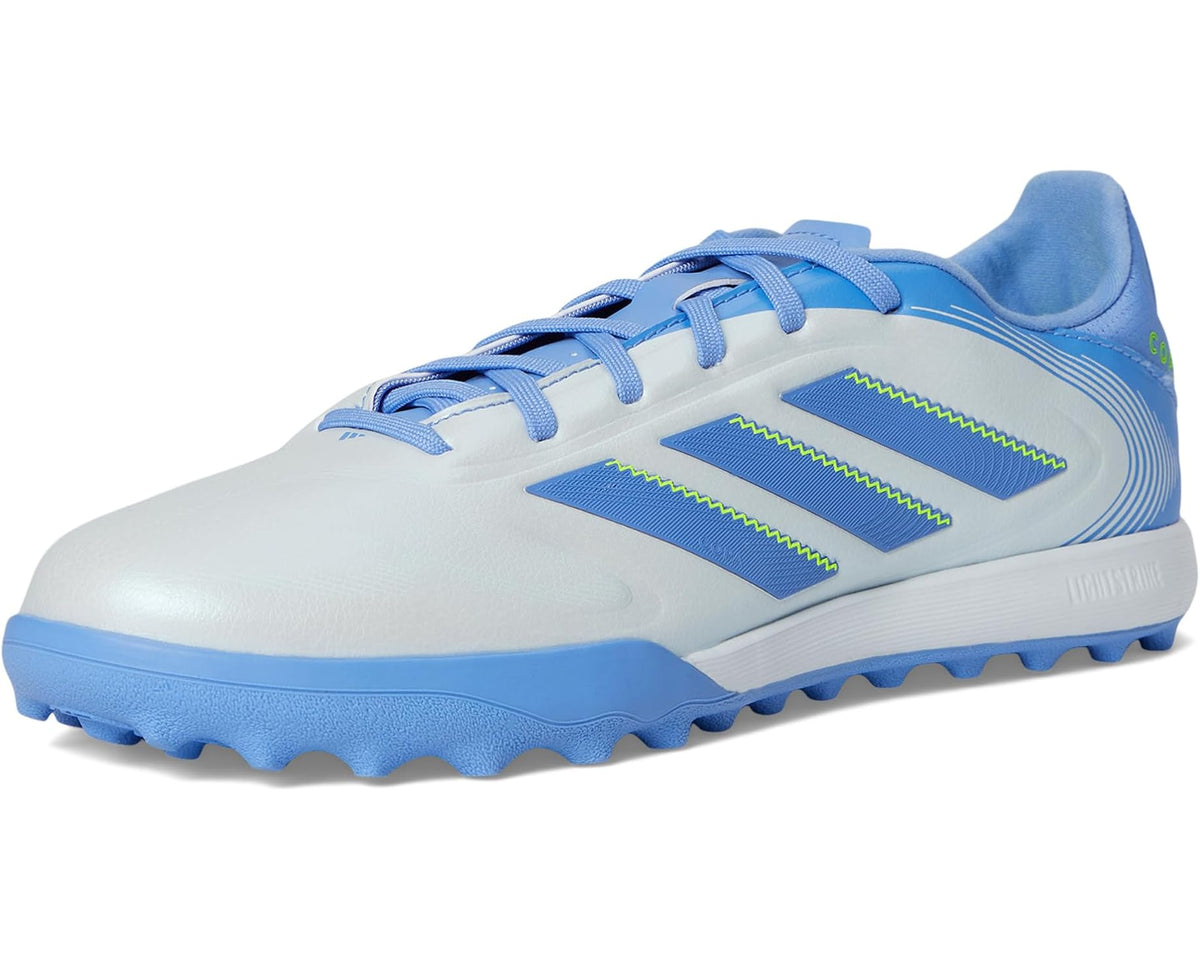 Unisex adidas Copa Pure 3 League Turf Soccer Cleats Halo Blue/Blue Fusion/Lucid Lemon