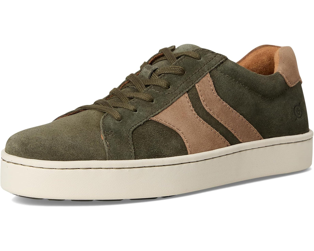 Men's Born Beck Tie Dark Green (Taupe)