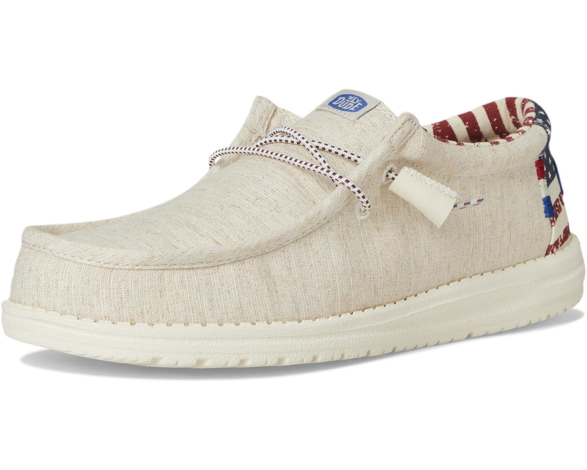 Unisex Hey Dude Wally Patriotic Off-White Patriotic