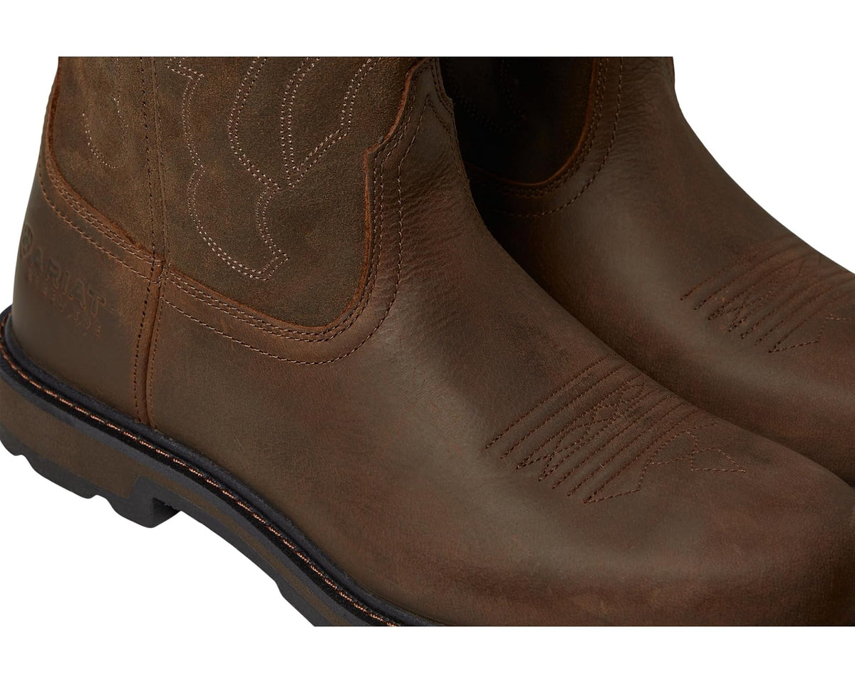 Men's Ariat Groundbreaker Pull-on Steel Toe Brown