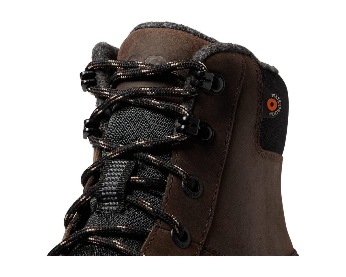 Men's Bogs Arcata Urban Leather Mid Chocolate