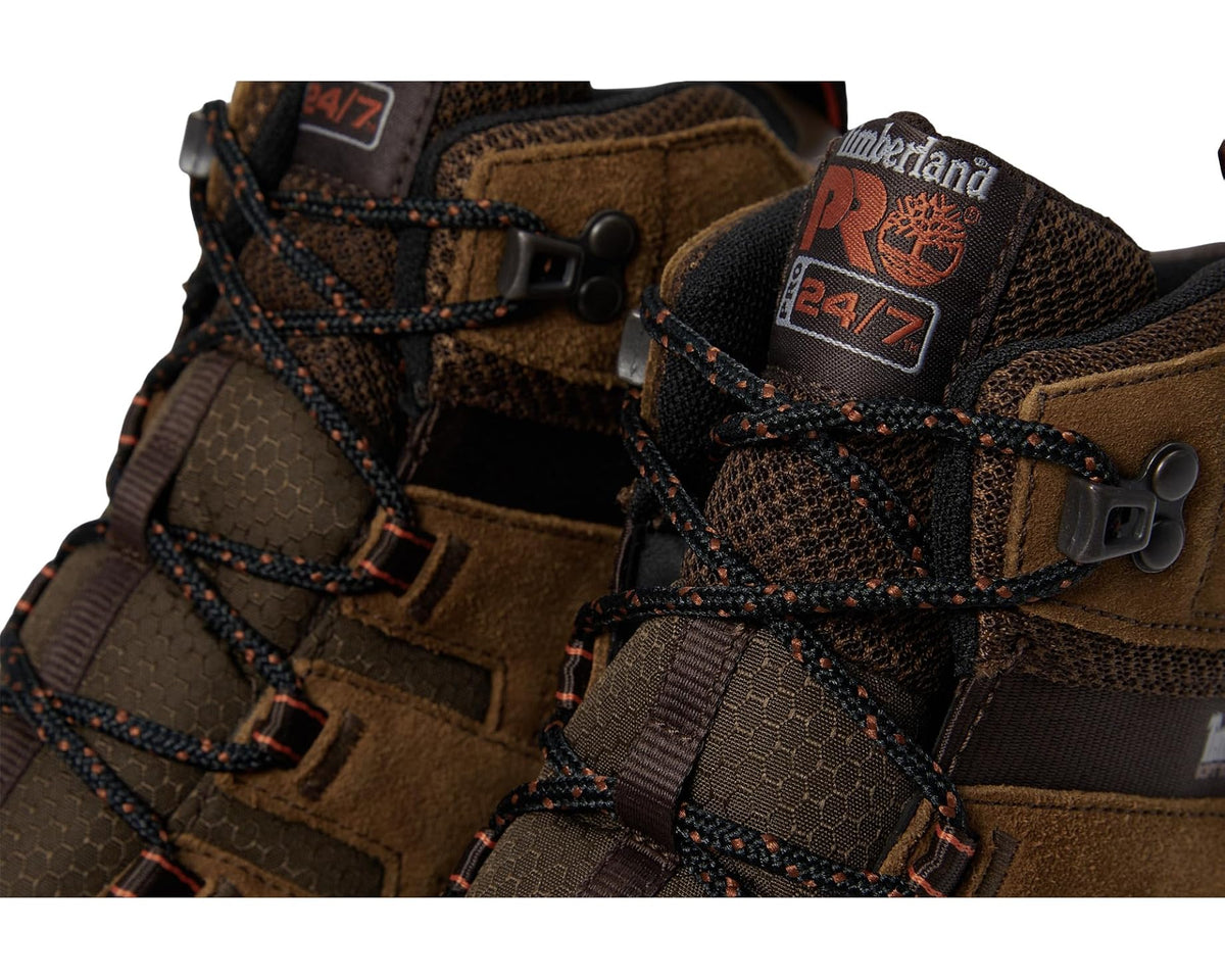 Men's Timberland PRO Switchback LT 6 Inch Soft Toe Waterproof Industrial Work Hiker Boots Brown/Gum