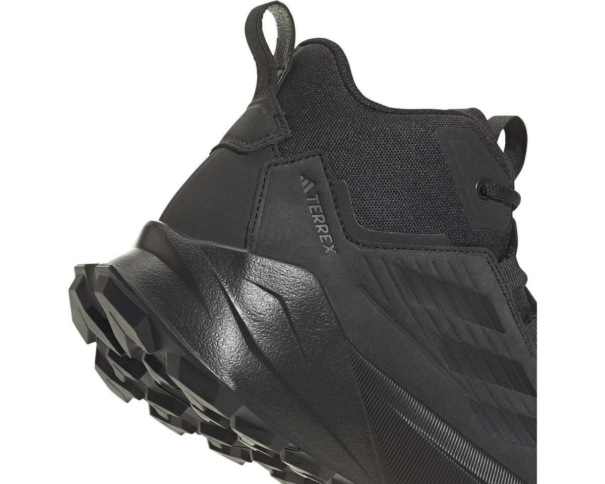 Men's adidas Outdoor Terrex Trailmaker 2 Leather Hiking Shoes Black/Black/Grey