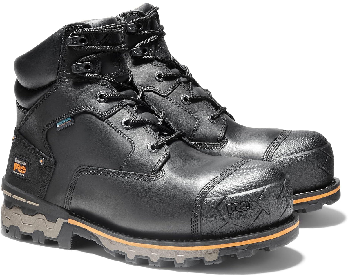 Men's Timberland PRO Boondock 6 Composite Safety Toe Waterproof Black-2024 NEW
