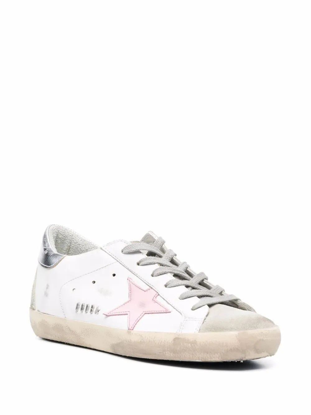 Golden Goose Star-Patch Leather Low-Top