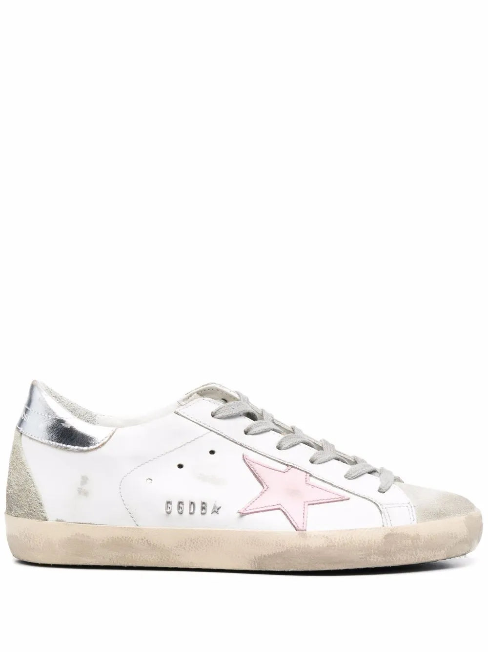 Golden Goose Star-Patch Leather Low-Top