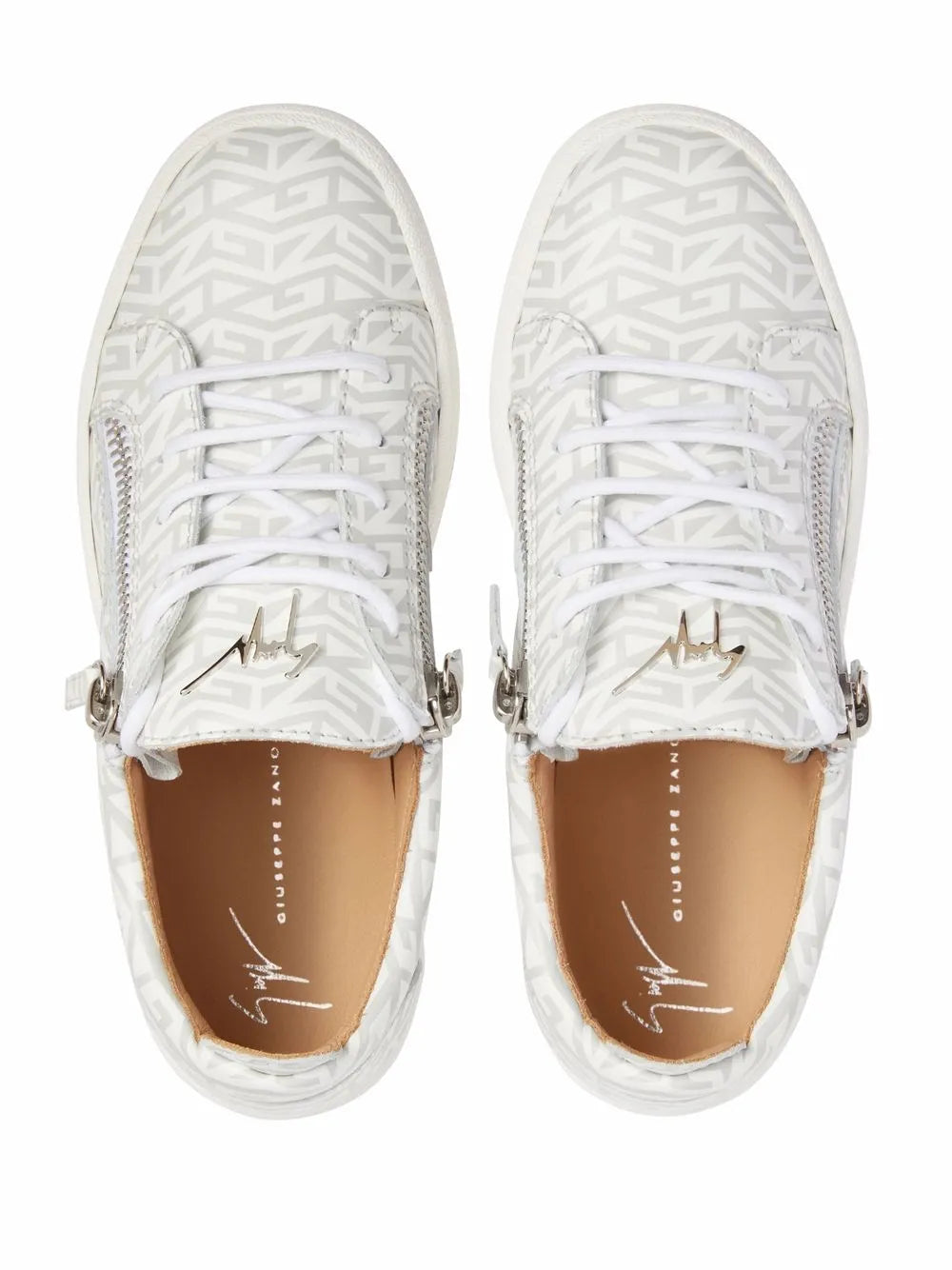 Giuseppe Zanotti Gail Monogram-Print Low-Top