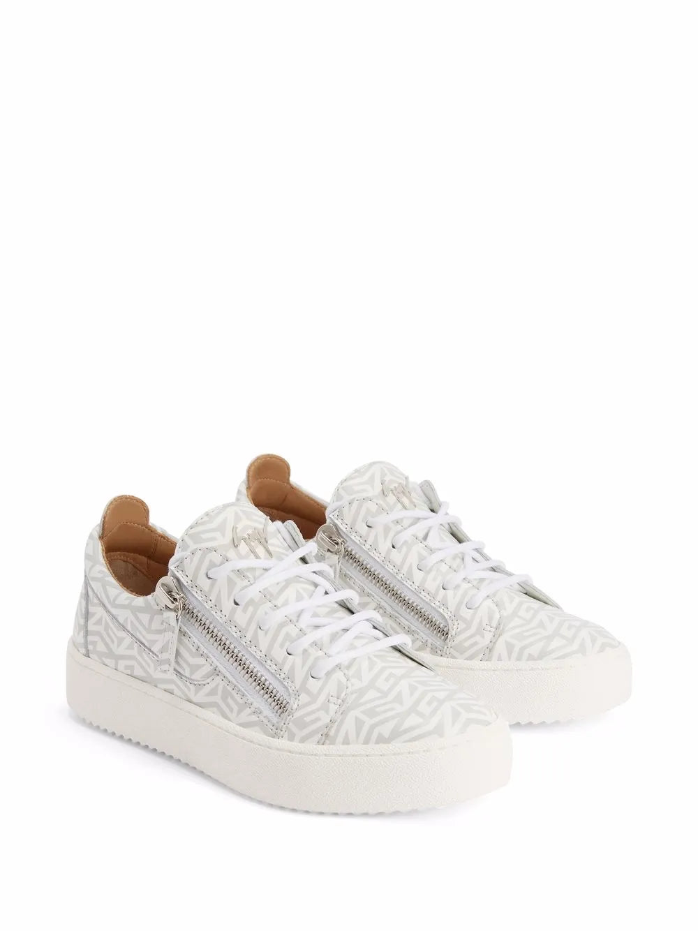 Giuseppe Zanotti Gail Monogram-Print Low-Top