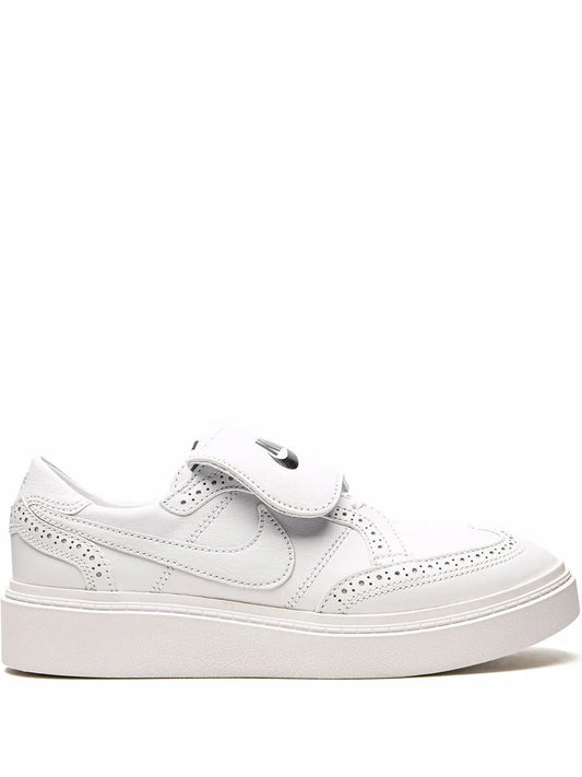 Nike x Peaceminusone Kwondo 1 white low-top sneakers with side swoosh