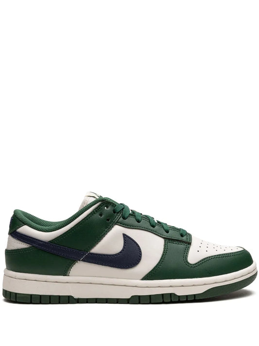 Nike Dunk Low low-top sneaker in white, green and navy with lace-up design