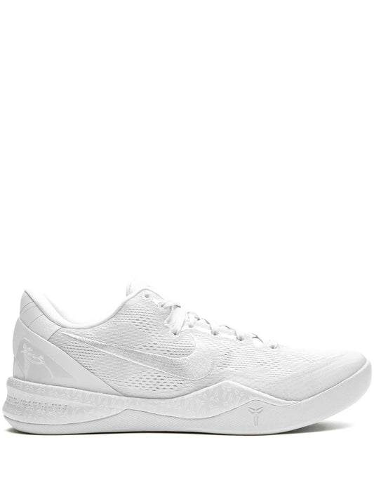 Nike Kobe 8 Protro low-top basketball sneaker, white mesh upper, lace-up